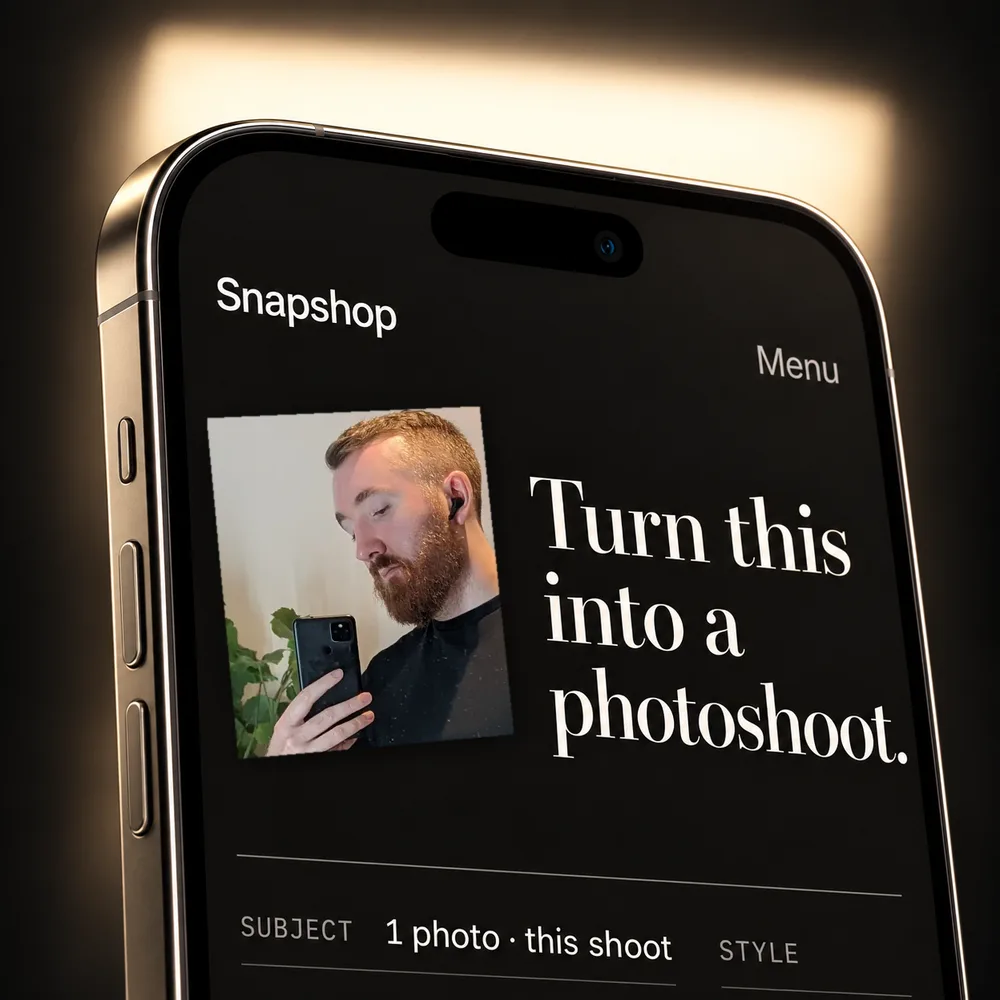 Snapshop: describe the shoot